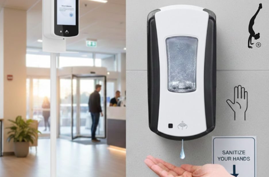 Versatile Sanitiser Stand for Any Dispenser