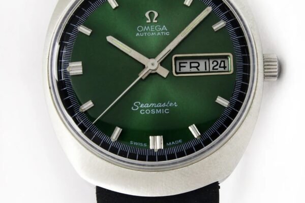 Luxurious Omega Constellation with Sunburst Orange Dial—Vintage Craftsmanship