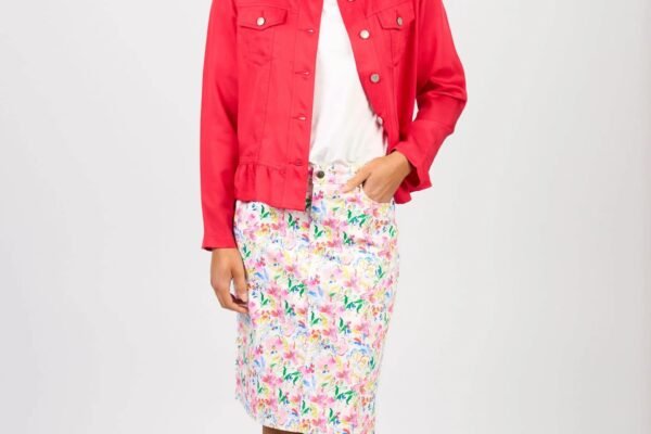 Elegantly Feminine White Shirt with Delicate Frill Detailing