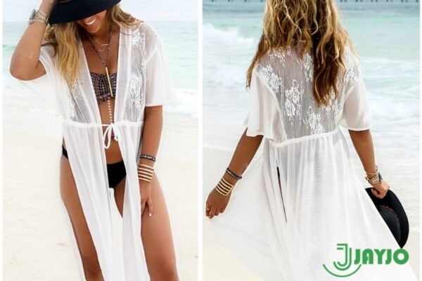 Effortless White Kaftan Style for Sun-Ready Elegance