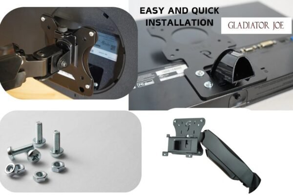Secure and flexible monitor mounting solution for versatile setups