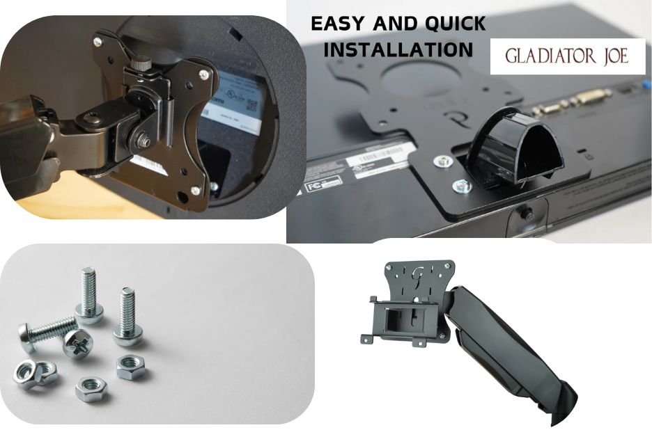 Secure and flexible monitor mounting solution for versatile setups