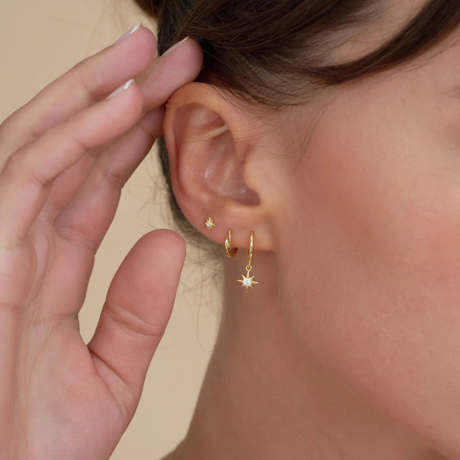 Timeless Gold-Tone Round Stud Earrings for Everyday Wear
