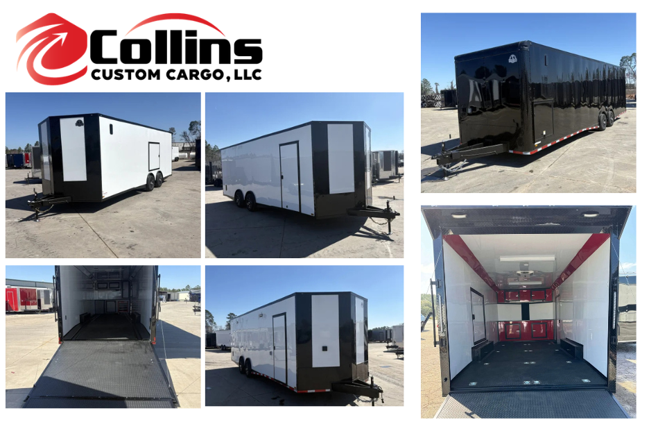 8.5 by 24 Enclosed Trailer for Heavy Loads | Collins Custom Cargo