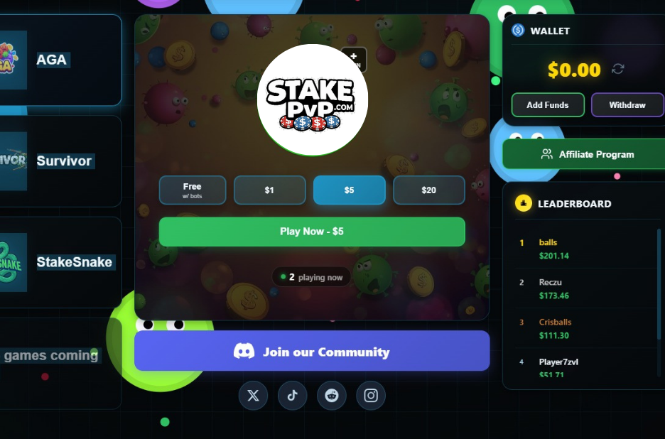 Crypto Wager Pvp Games Online | Stake Pvp