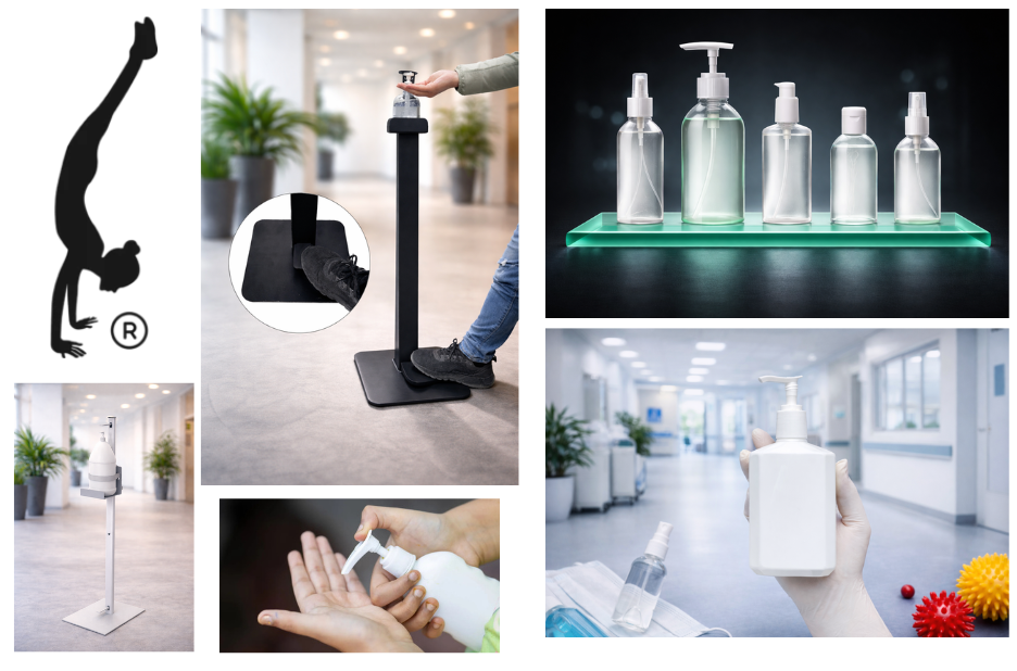 Sturdy, Portable Hand Sanitizer Stand for Any Space