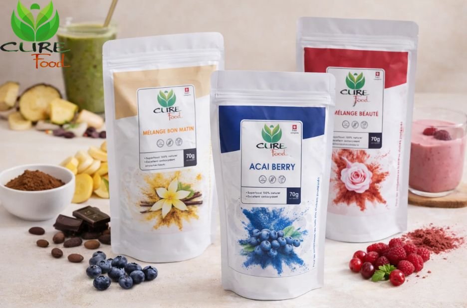 Boutique Superaliments en Ligne – Nutrition Premium et Produits Biologiques sur Curefood.ch