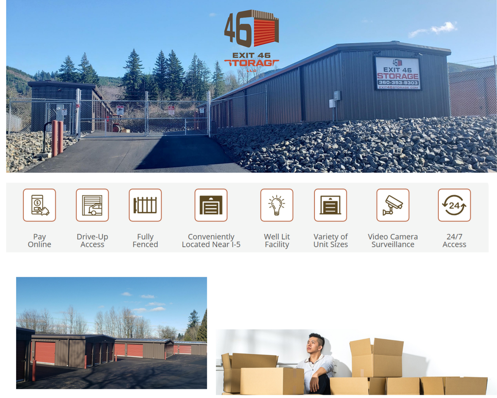 Secure, Convenient Gated Storage in Castle Rock, WA
