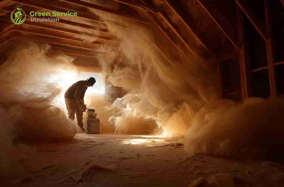 Blown In Cellulose Insulation for Energy-Efficient Attics | Greenserviceinsulation.com