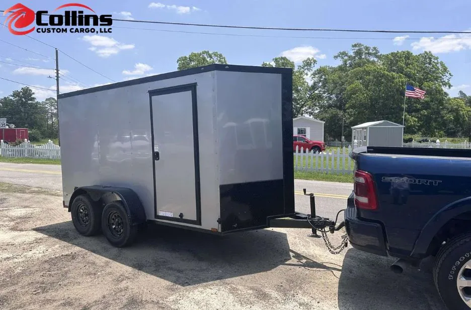 Pewter Blackout Custom Enclosed Trailer for Durable and Versatile Cargo Solutions