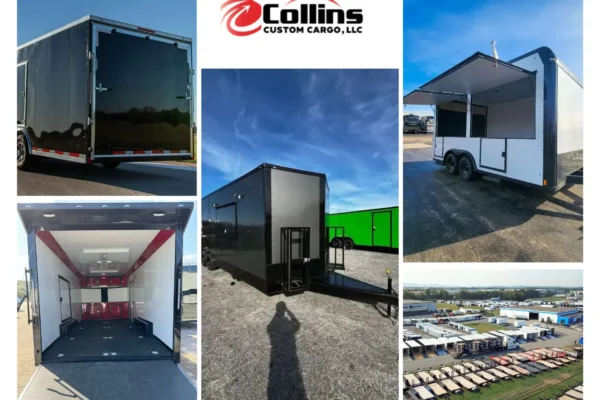 Silver Frost Blackout Cargo Trailer for Sale – Durable, Secure, and Stylish Enclosed Trailers