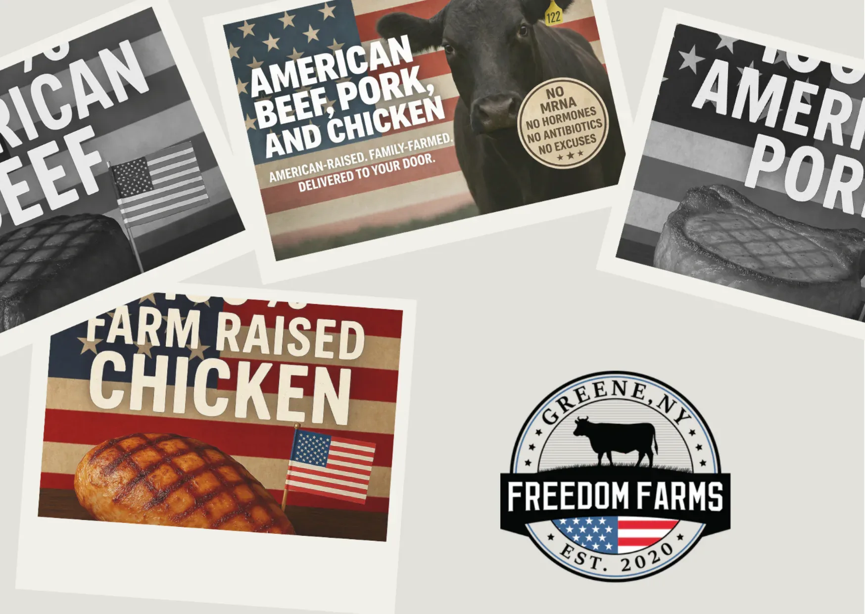 Buy a Half Cow of Premium Grass-Fed Beef from Freedom Farms in Greene, NY