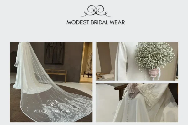 Amina Wedding Dress – Elegant and Modest Bridal Wear for Your Special Day
