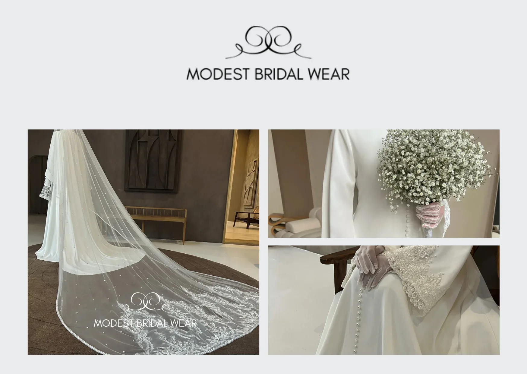 Amina Wedding Dress – Elegant and Modest Bridal Wear for Your Special Day