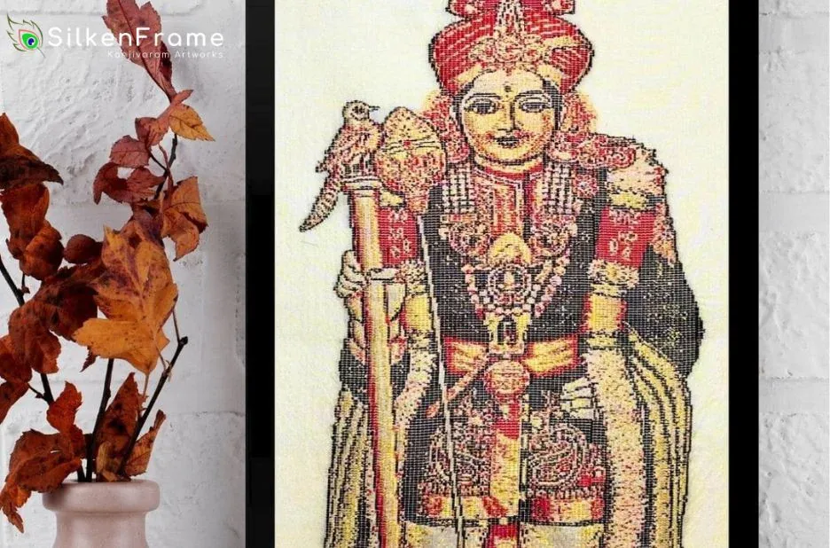 Exquisite Handcrafted Kamakshi Amman Artwork India for Home Decor and Gifts