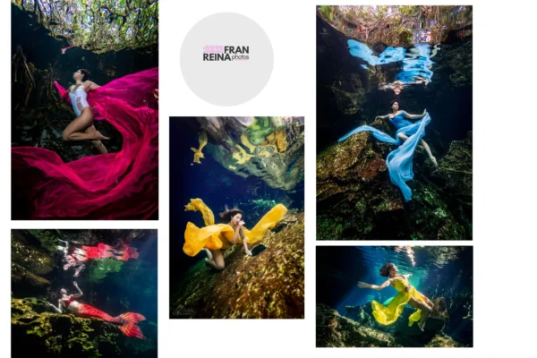 Stunning Underwater Photoshoot In Tulum for Cinematic and Natural Portraits