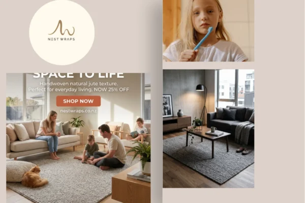 Buy Natural Jute Rug Online NZ – Sustainable Handwoven Rugs from Nest Wraps