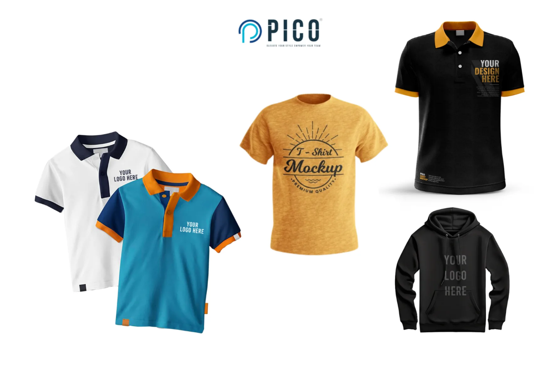 Order Custom Uniform T Shirts With Logo for Professional and Bulk Customization
