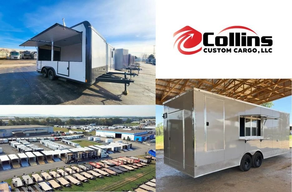 Green Concession Trailer | Collins Custom Cargo